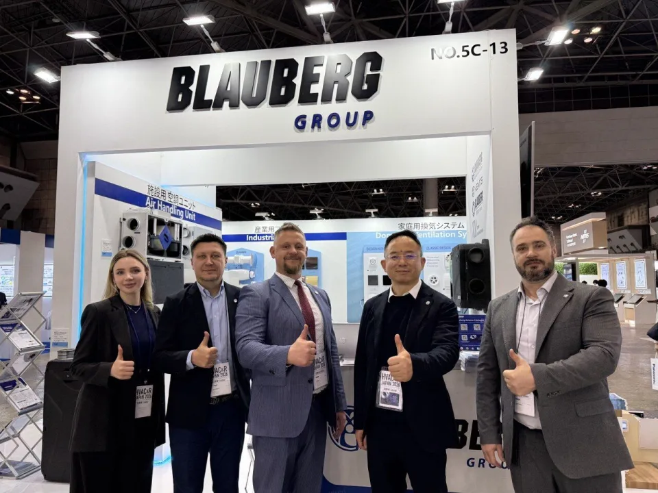 Blauberg Group team at an international exhibition