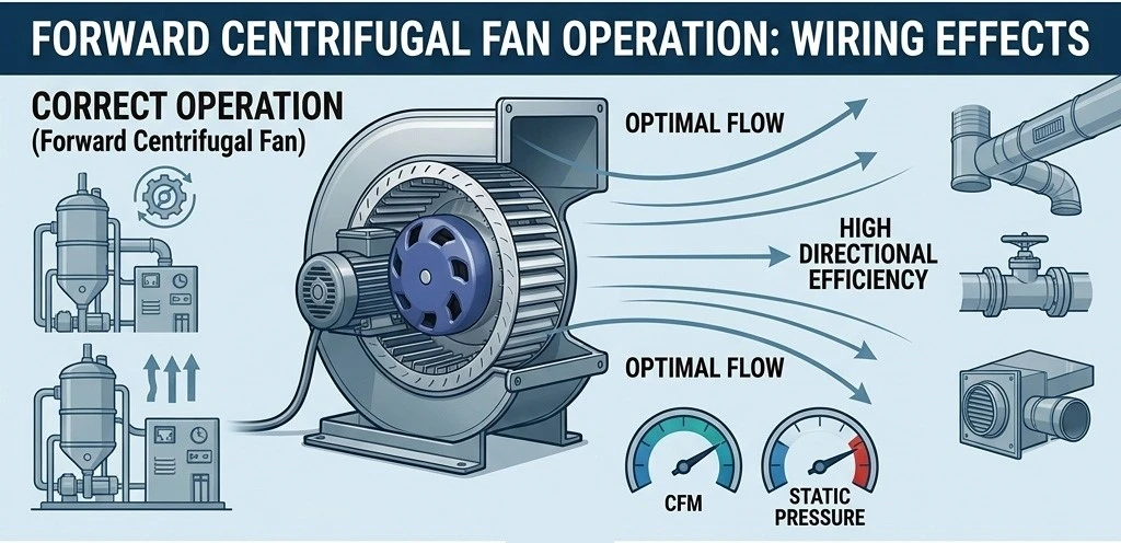 Forward Centrifugal Fans corrcet operation Forward Centrifugal Fans corrcet operation
