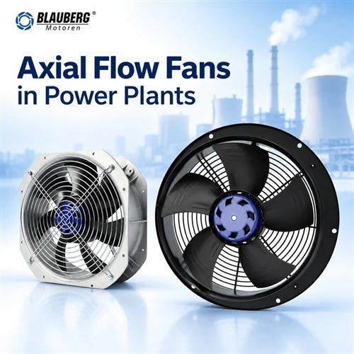 ¿Se pueden utilizar ventiladores de flujo axial en centrales eléctricas?