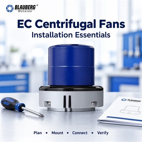 ¿Cómo instalar un ventilador centrífugo EC?